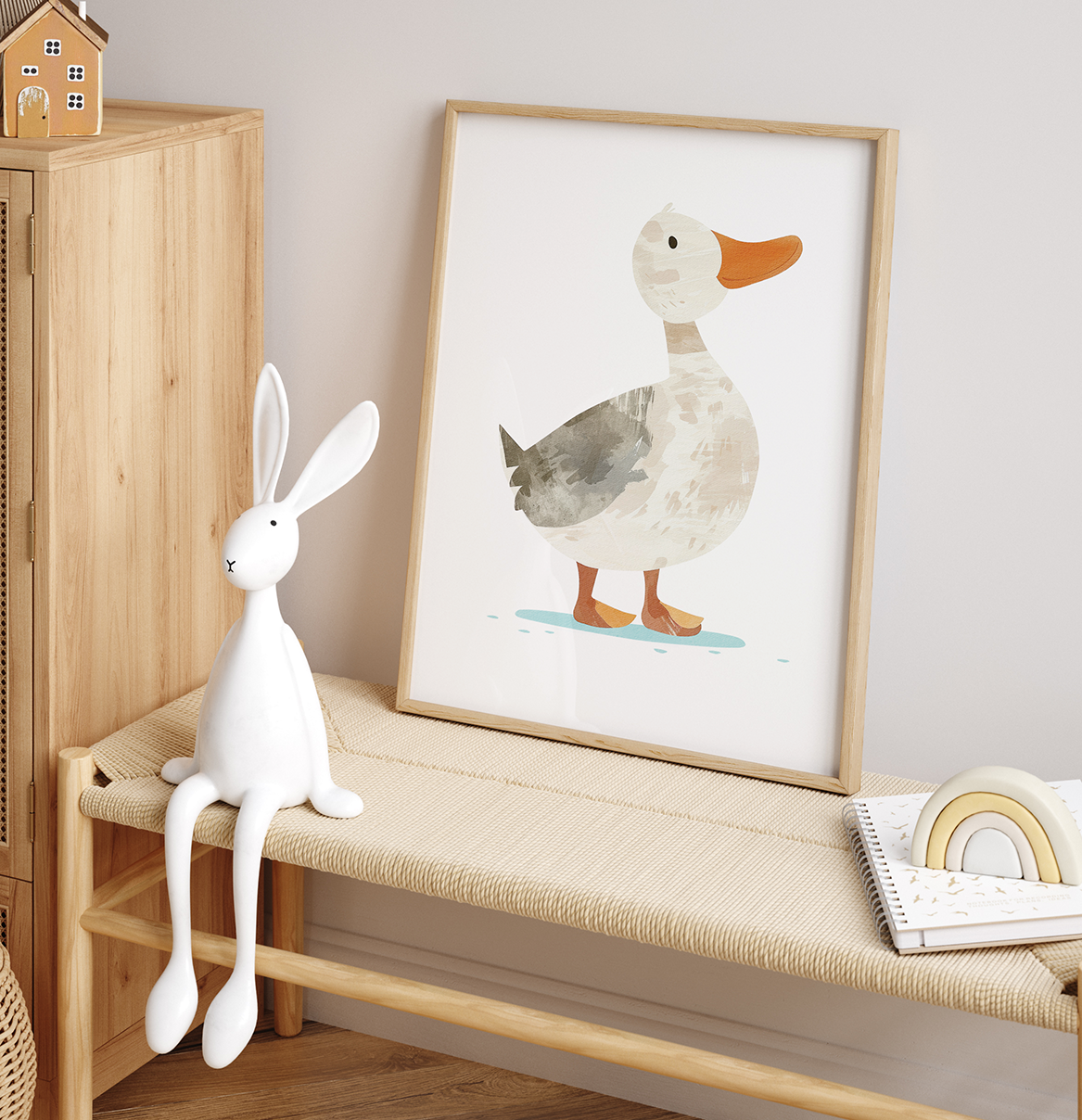 Farmyard Goose | Art Print