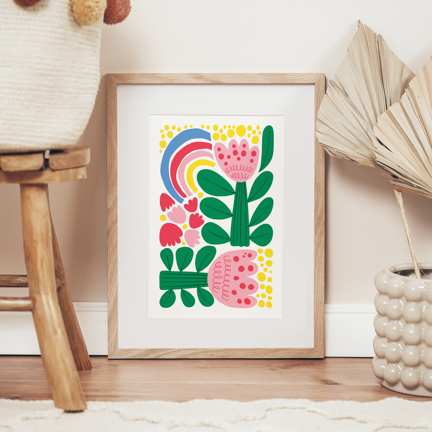 Rainbow Flowers | Art Print