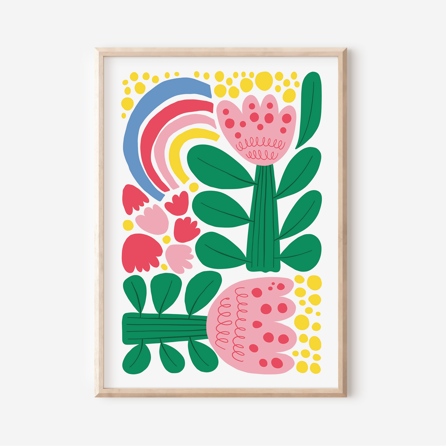 Rainbow Flowers | Art Print