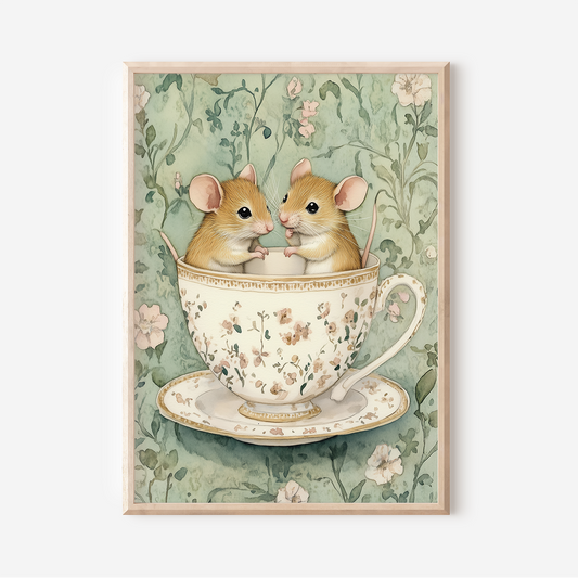 Teacup Mice | Art Print
