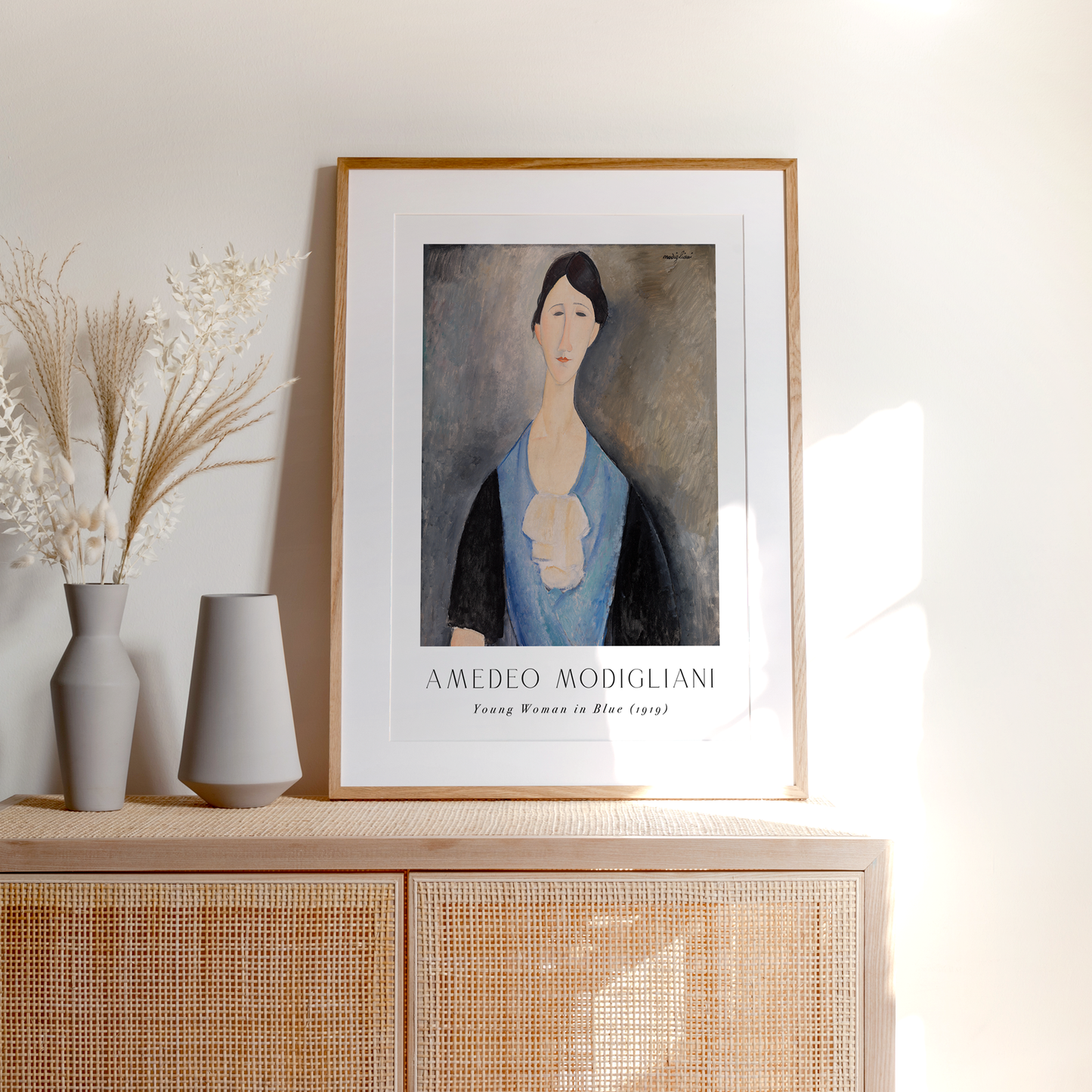 Young Woman in Blue | Amedeo Modigliani | Art Print