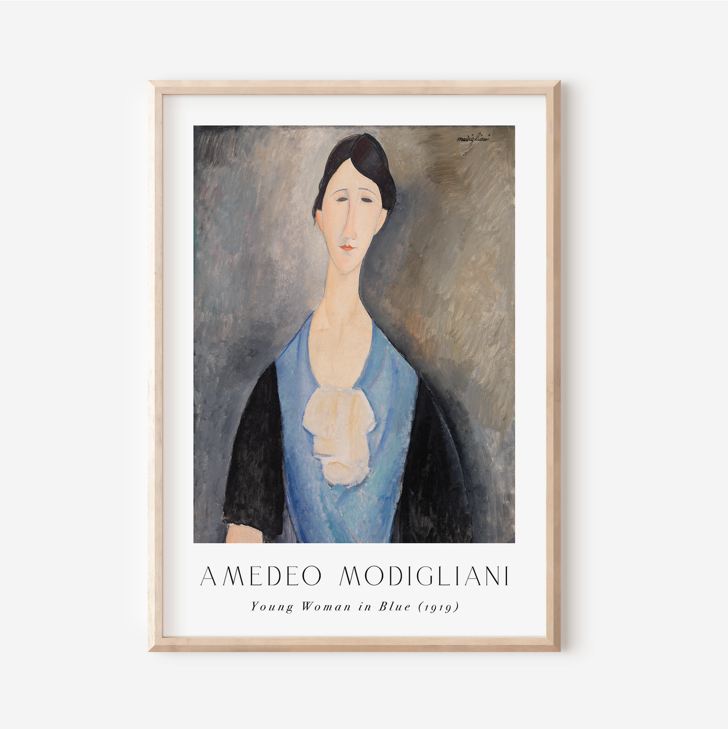 Young Woman in Blue | Amedeo Modigliani | Art Print