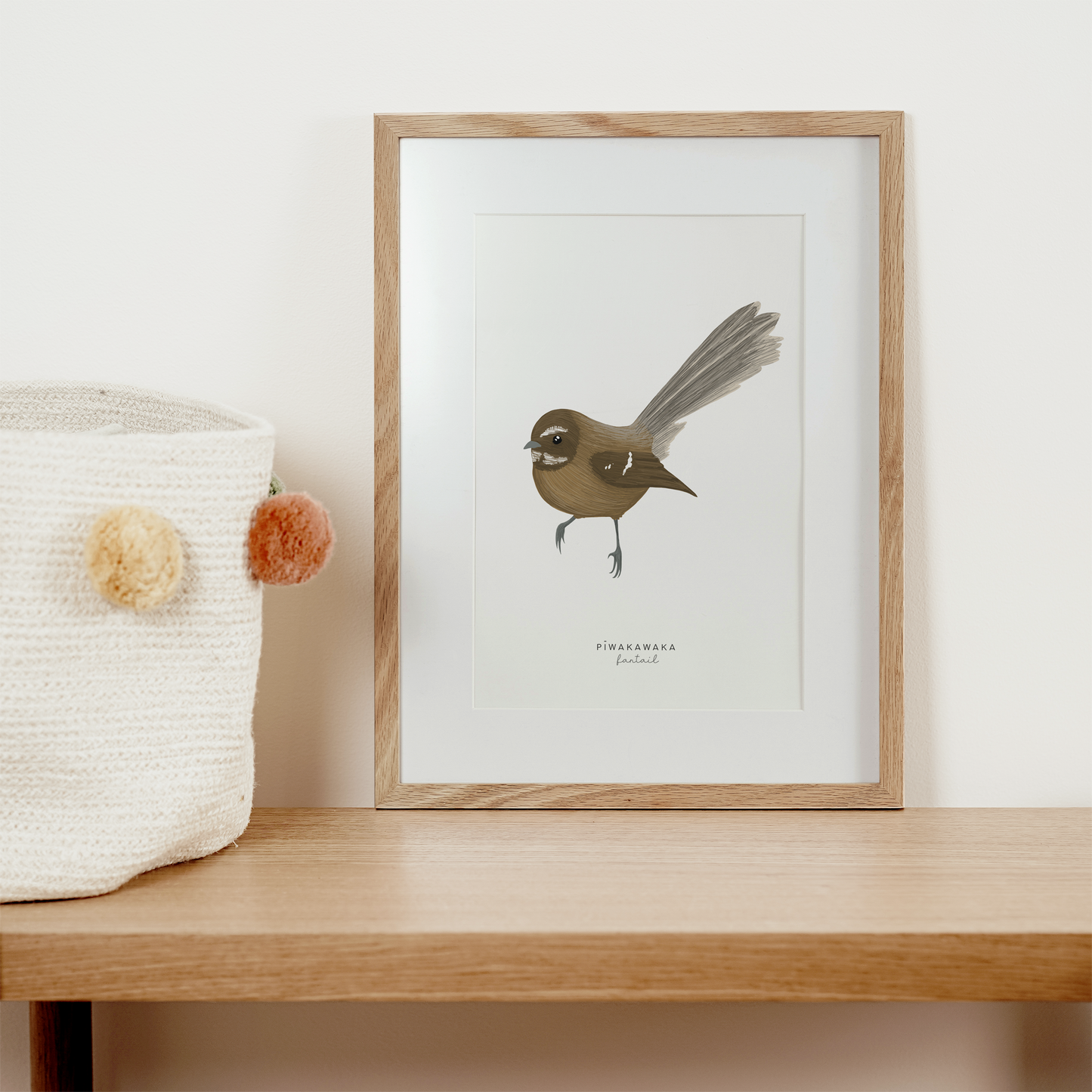 New Zealand Bird - Fantail | Art Print