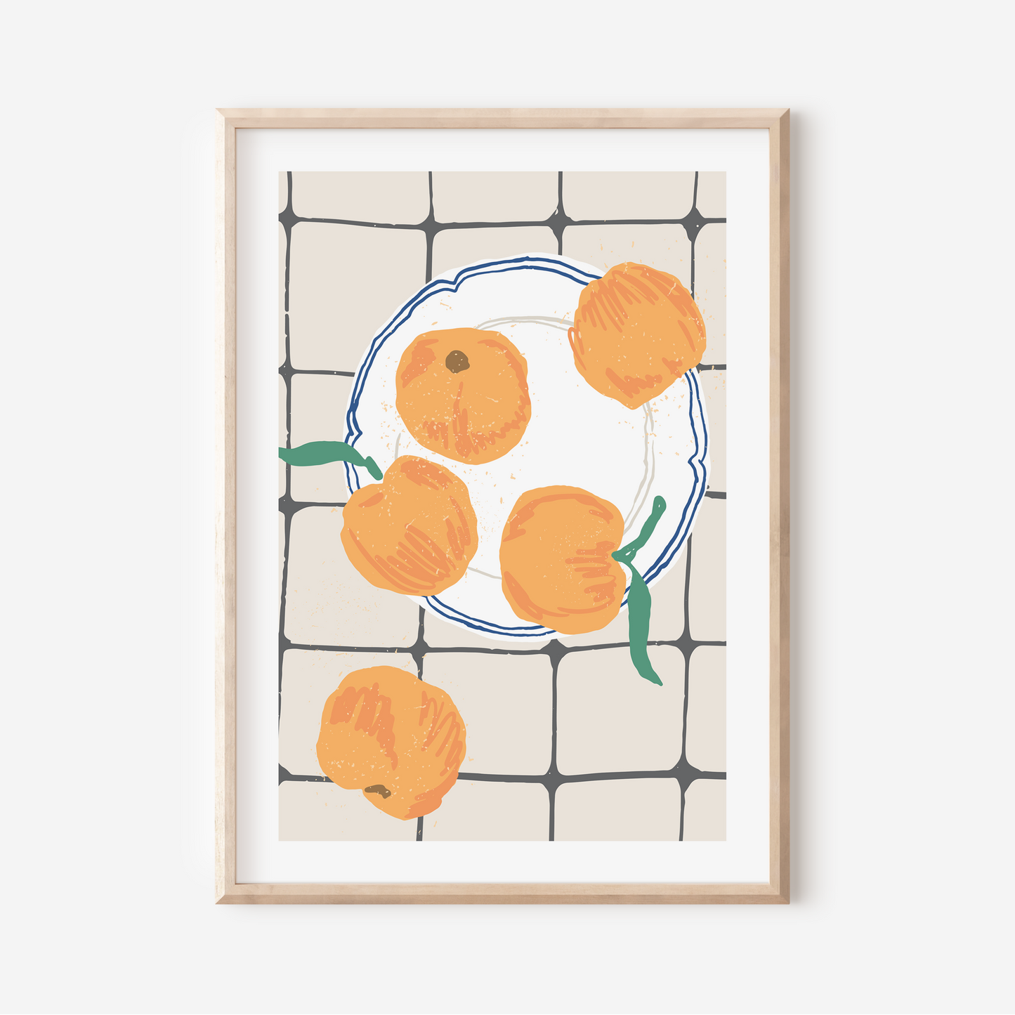 Peachy Plate | Art Print