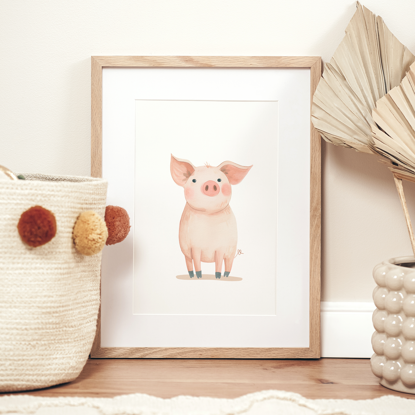 Farmyard Pig | Art Print