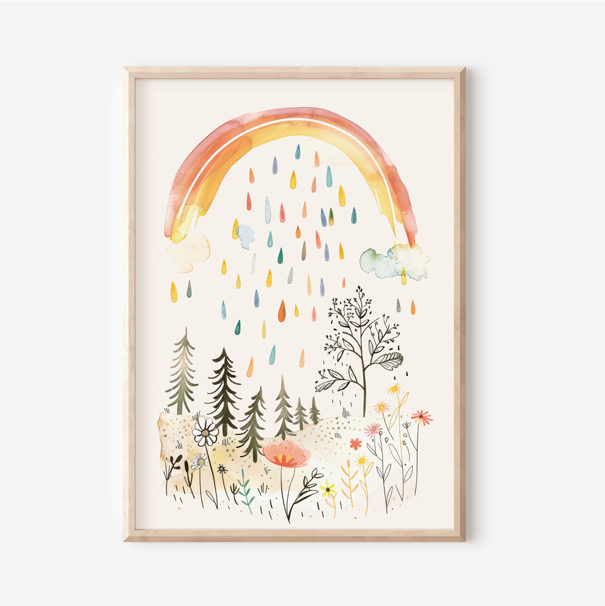 Raining Rainbow | Art Print