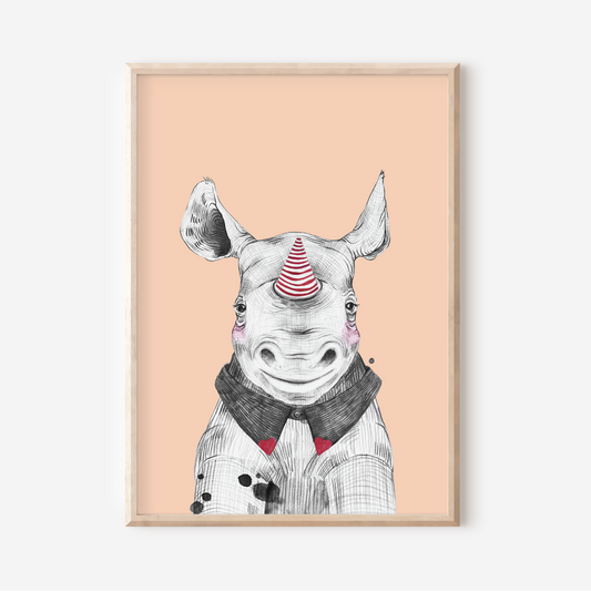 Remy Rhino | Art Print