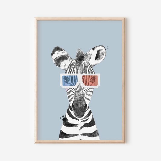 Zachary Zebra | Art Print