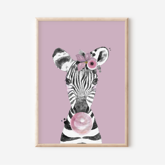 Zara Zebra | Art Print