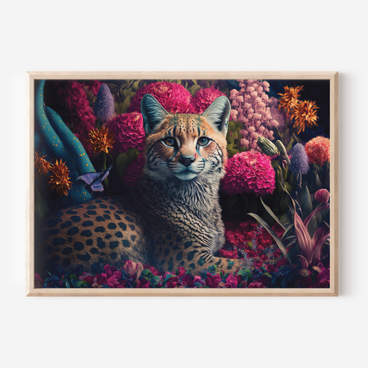 Floral Panthera | Art Print