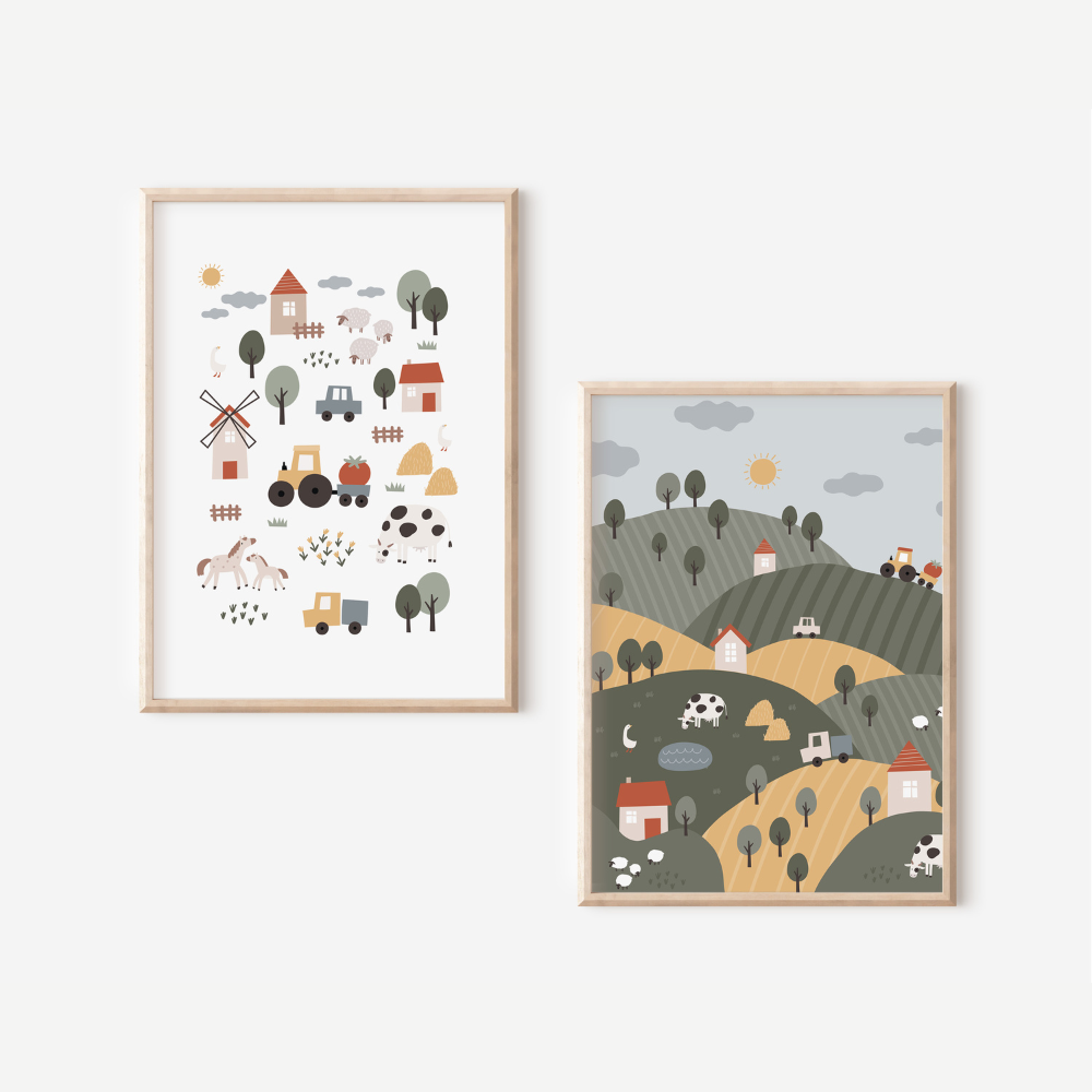 Farm Duo Set | Art Prints