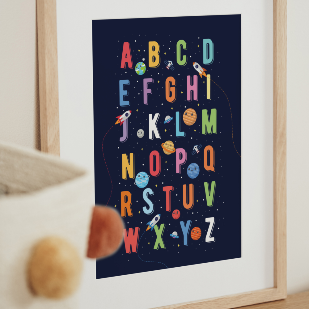 Space Alphabet | Art Print