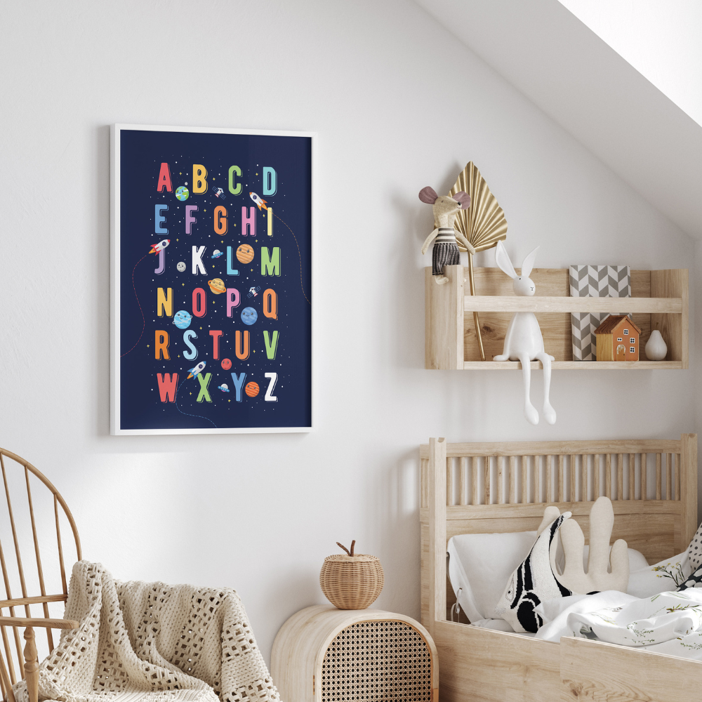 Space Alphabet | Art Print