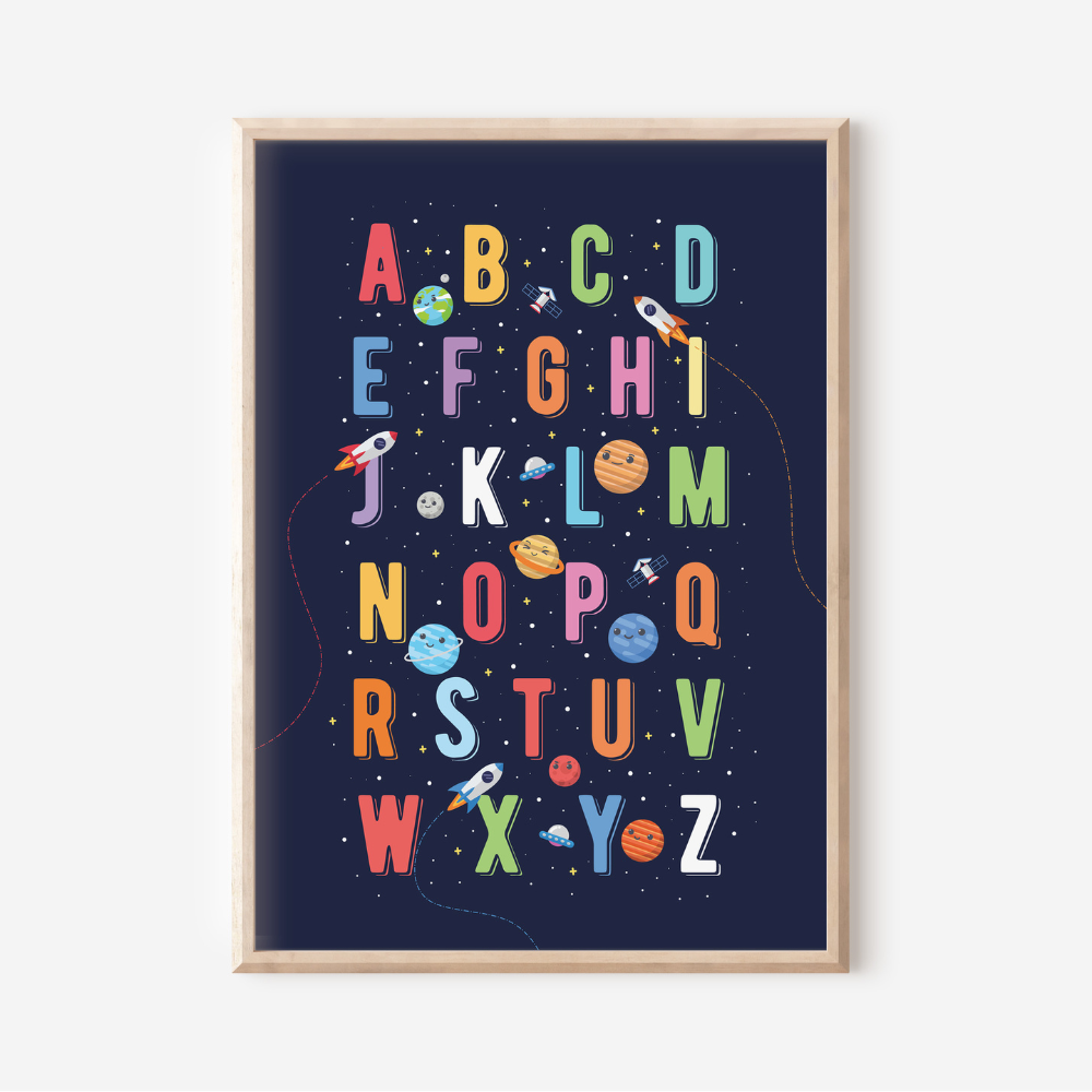 Space Alphabet | Art Print