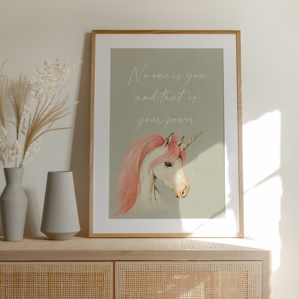 No One Is You - Unicorn | Art Print