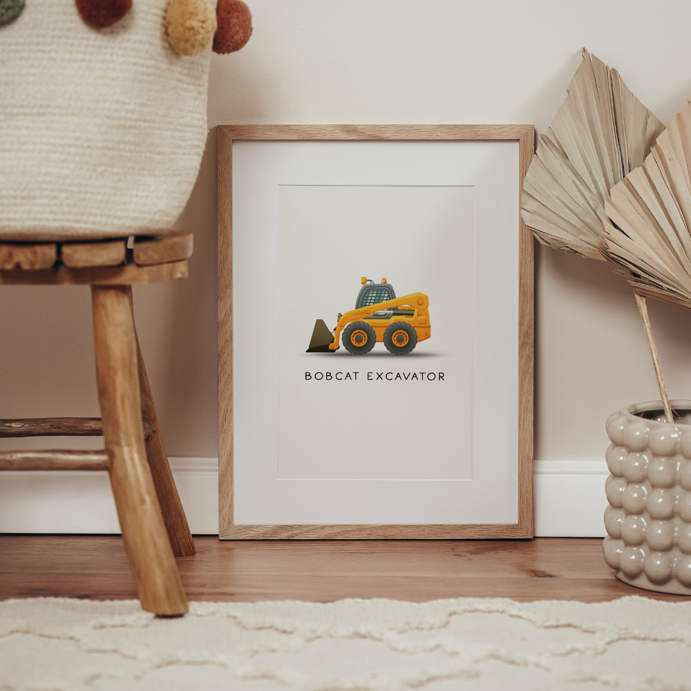 Bobcat Excavator | Art Print