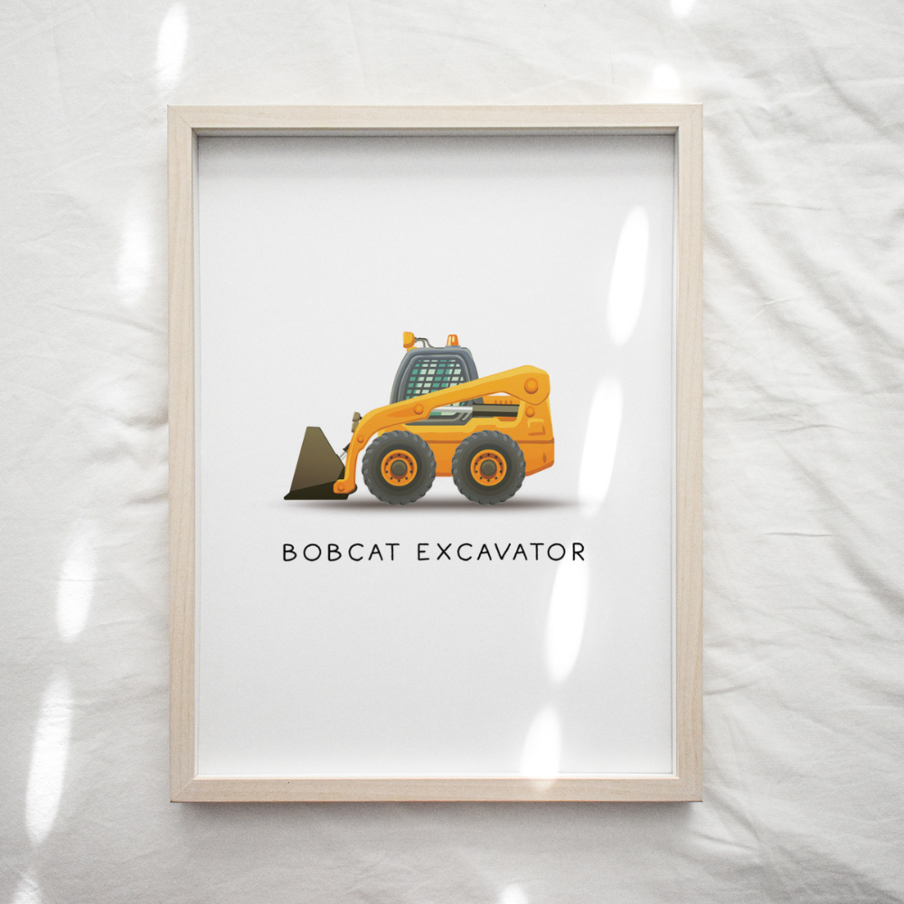 Bobcat Excavator | Art Print