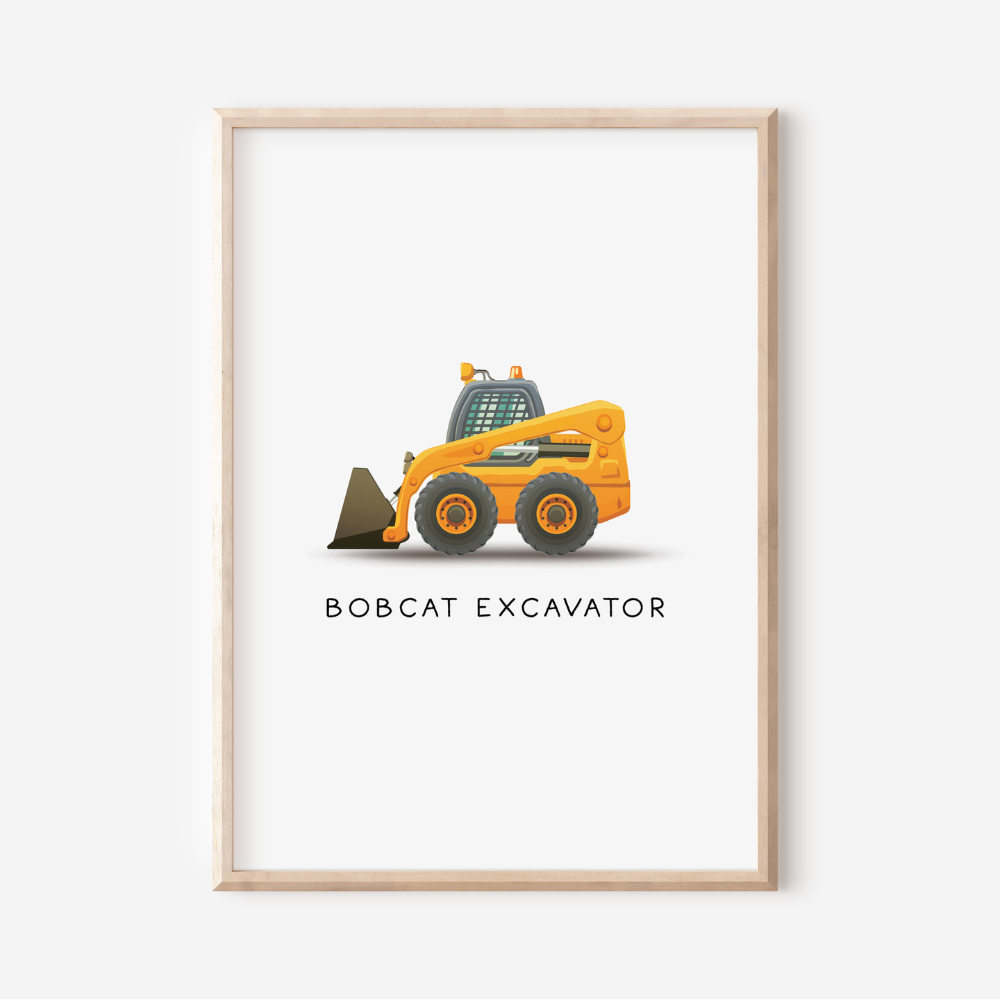 Bobcat Excavator | Art Print