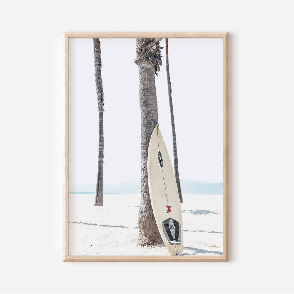 Beach Surf Board | Photography Art Print